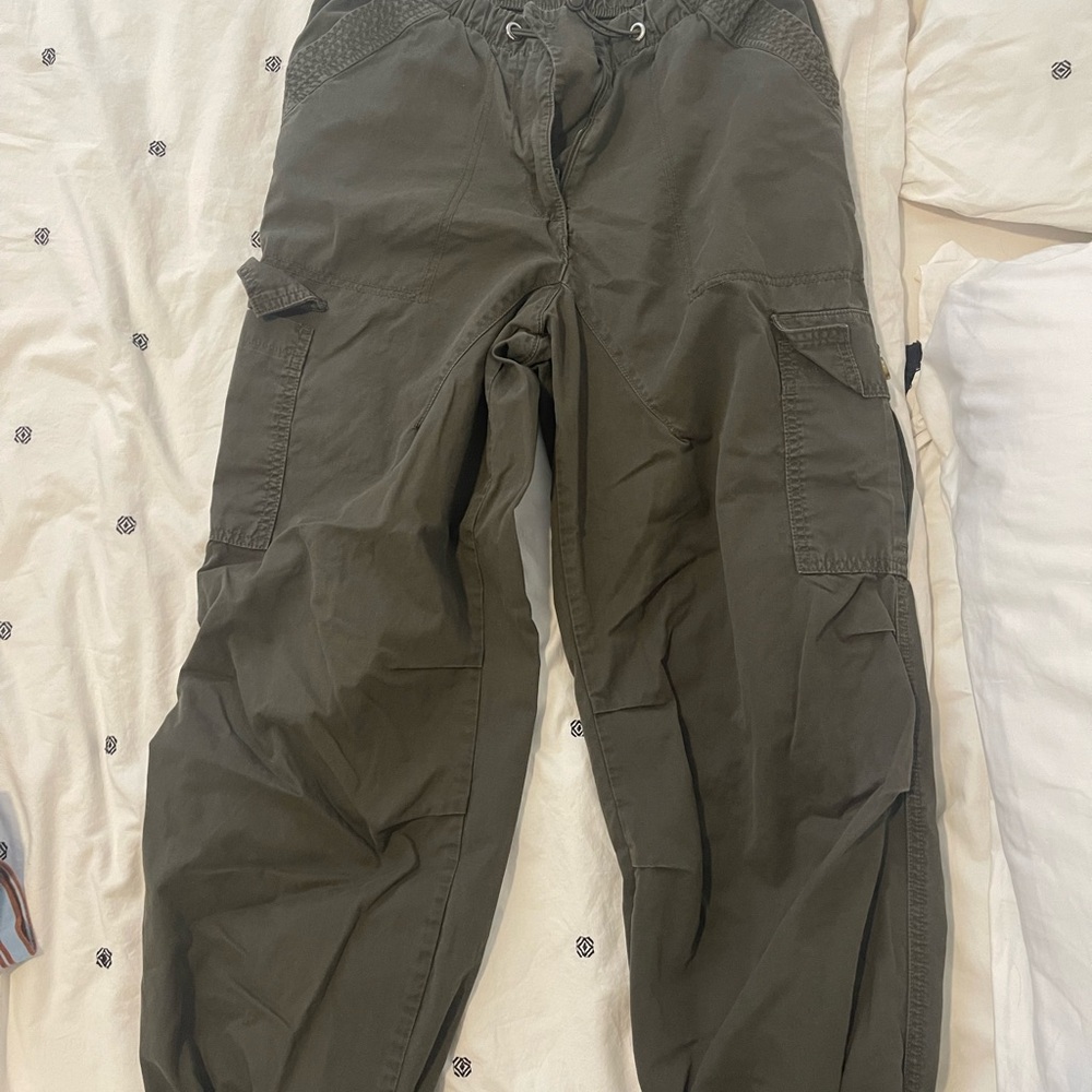 Avec Les Filles Green Cargo Pants Utility Style